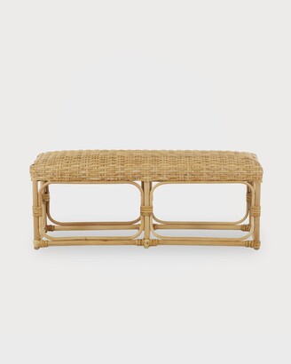 Jamie Young Avery Rattan Bench