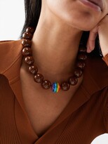 Thumbnail for your product : LAUREN RUBINSKI Rainbow Enamel & 14kt Gold Necklace