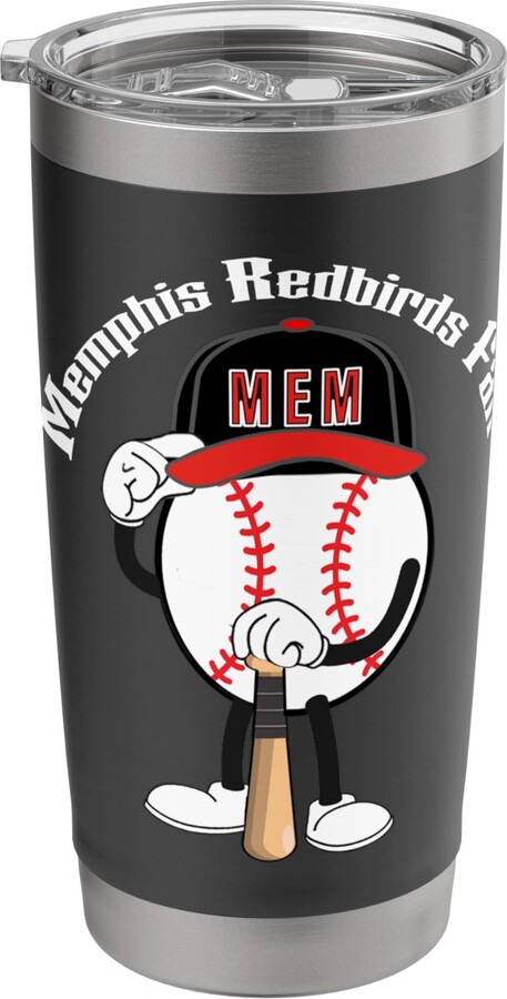 Baseball Freaks Memphis Redbirds Fans_STL_MiLB_001 Stainless Steel Insulated Tumbler