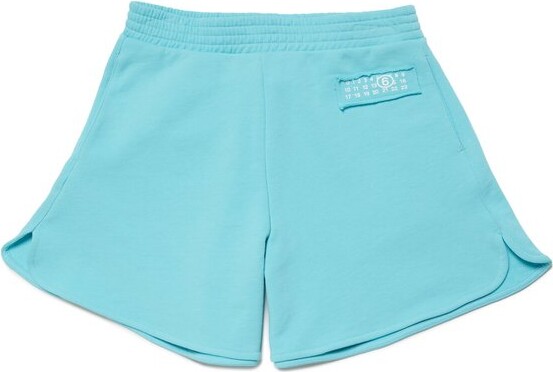 MM6 MAISON MARGIELA Kids Numeric Logo Patch Track Shorts