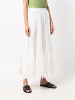 Thumbnail for your product : Zimmermann Teddy scallop ruffle-hem skirt