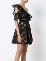 Thumbnail for your product : Self-Portrait lace-embroidered shift dress
