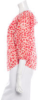 Thumbnail for your product : Diane von Furstenberg Abstract Print Ruffled Blouse