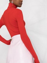 Thumbnail for your product : Courreges logo patch A-line skirt