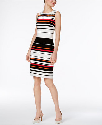 Calvin Klein Striped Sheath Dress