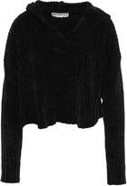 Thumbnail for your product : Wildfox Couture Cropped Ribbed Chenille Hoodie