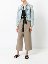 Thumbnail for your product : Brunello Cucinelli wide-leg cropped jeans - women - Cotton/Polyamide/Polyester/Cupro - 38