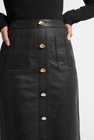 Thumbnail for your product : Aje Liberation Leather Midi Skirt