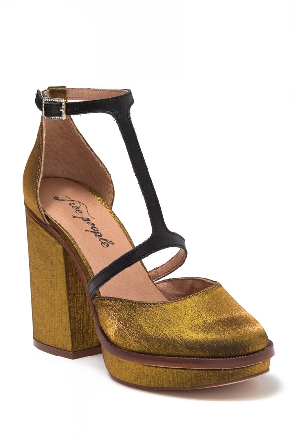 free people gold shoes