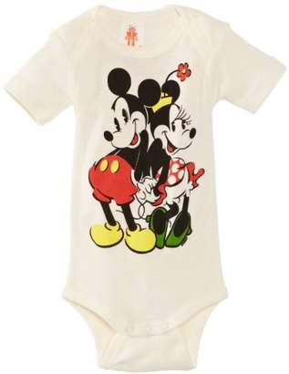 Logoshirt Baby Boys Body Disney Minni and Mickey Romper, Off-White (Almost White), (Manufacturer Size:62/68)