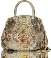 Thumbnail for your product : Ghibli Beige Python Satchel Bag w/Crystals