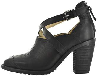 Gee WaWa Black Leather Heel