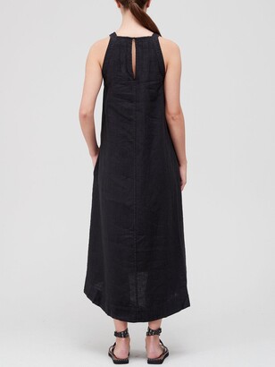 Joie Julieta Belted Linen Midi Dress - Black