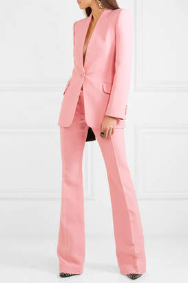 Alexander McQueen Wool-blend Crepe Bootcut Pants - Baby pink
