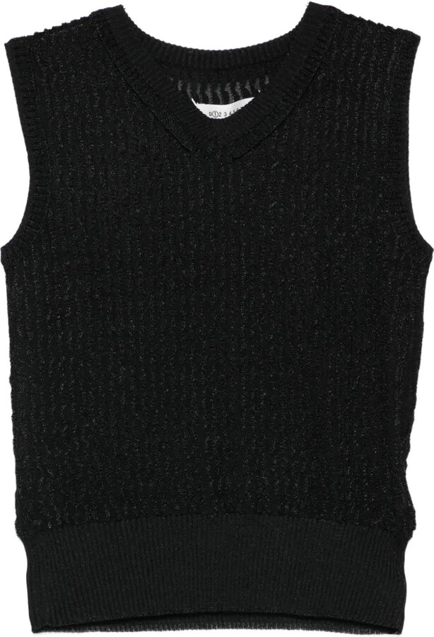 Maison Margiela Crew-Neck Sleeveless Vest
