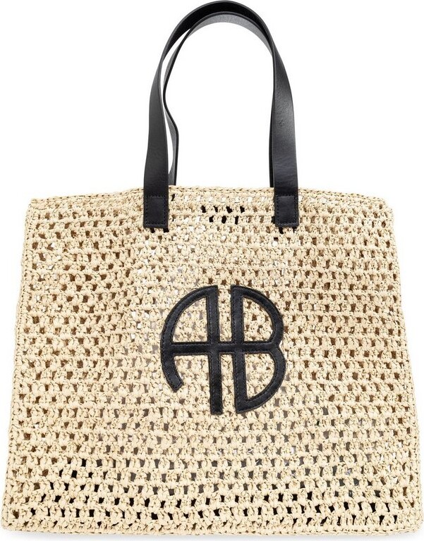Anine Bing Large Rio Woven Tote Bag