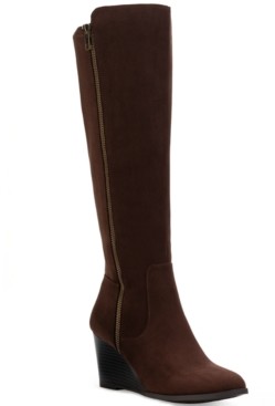 macys burgundy boots