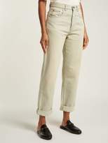 Thumbnail for your product : Gucci 80s Fit Stone Bleach Washed Straight Leg Jeans - Womens - Light Blue