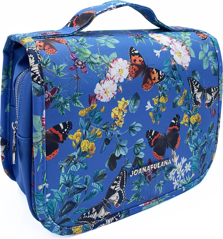 Joana Fulana™ Hanging Wash Bag Butterfly Spirit Collection Ocean Blue