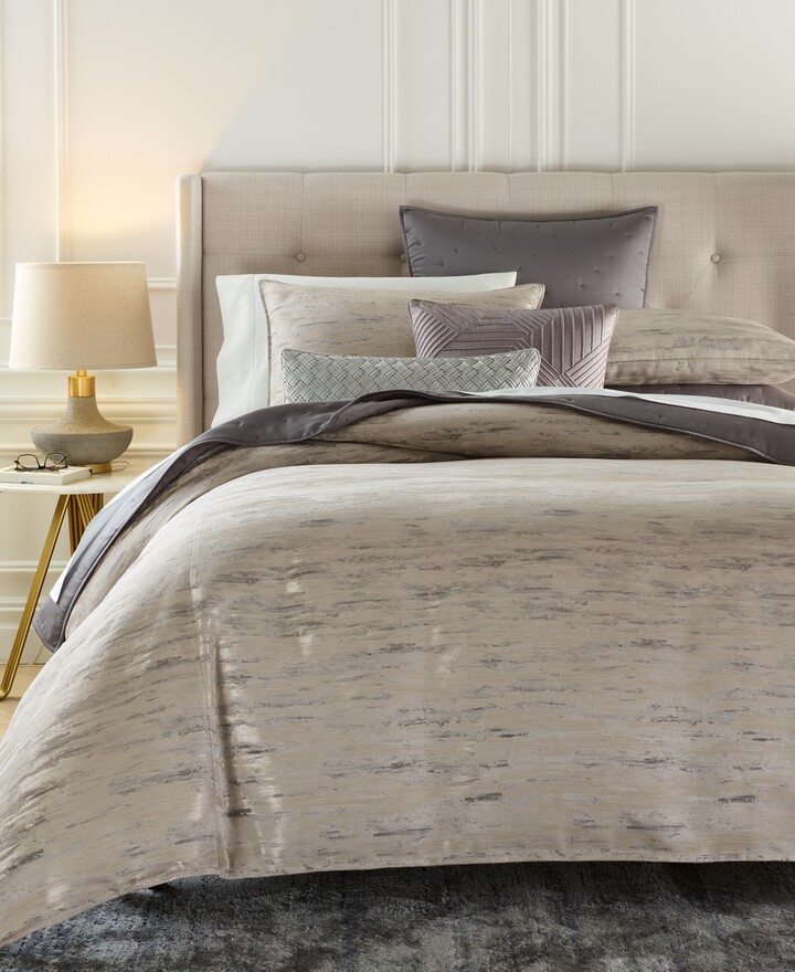 Hotel Collection Impasto Stone 3-Pc. Comforter Set King Exclusively at Macy's