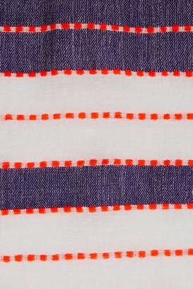 Lemlem Tebteb striped cotton-blend scarf