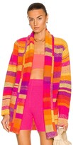 Thumbnail for your product : The Elder Statesman Stripe Italy Smoking Jacket in Pink