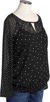 Thumbnail for your product : Old Navy Maternity Patterned Chiffon Tops