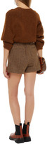 Thumbnail for your product : BA&SH Peter Herringbone Wool-blend Tweed Shorts