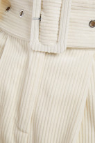 Thumbnail for your product : Hofmann Copenhagen Belted Cotton-blend Corduroy Flared Pants