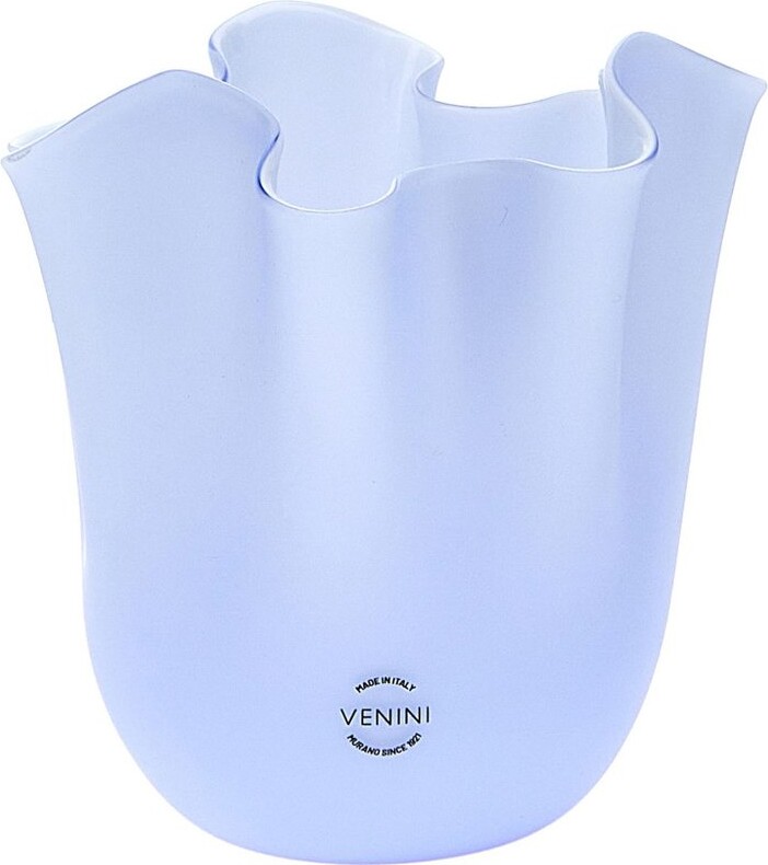 Venini Fazzoletto Sandblasted Vase