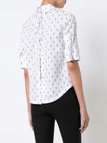 Thumbnail for your product : Derek Lam 10 Crosby Tie-Back Shirt With Button Detail
