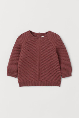 H&M Textured-knit Wool Sweater