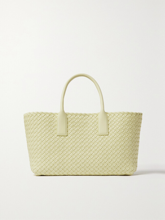 Bottega Veneta Cabat Intrecciato Leather Tote - Cream