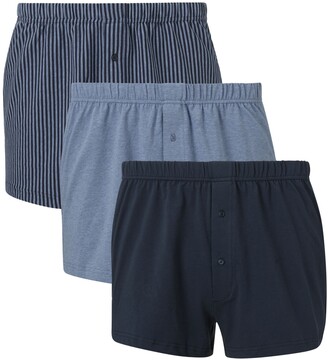 Espionage 2 Pack Black/Navy Fitted Fashion Jersey Trunks