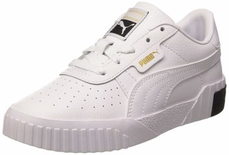 Puma Girls Cali PS Sneakers White White Black 14 1.5 UK