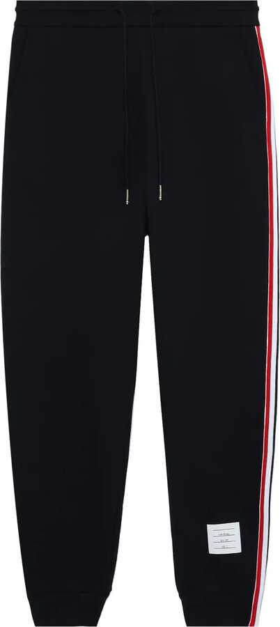 Thom Browne RWB stripe loopback track pants