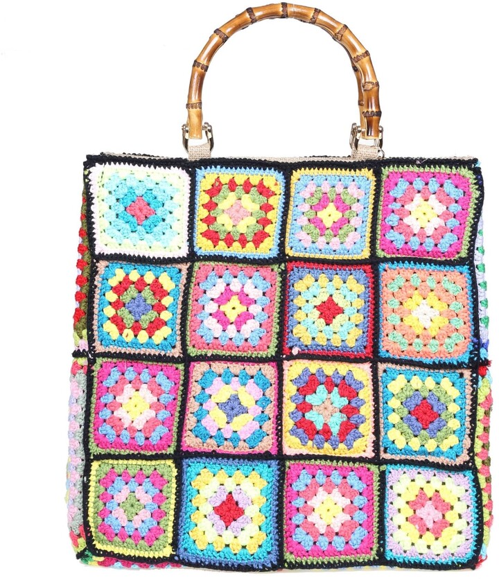 Crochet Tote Bag | Shop the world's largest collection of fashion 