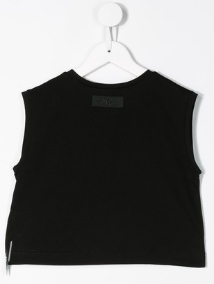 Diesel Embroidered Logo Cropped Top