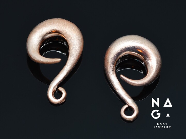 Etsy 1 Pair Of 2G 6mm Rose Gold Spreaders, Wholesale Available