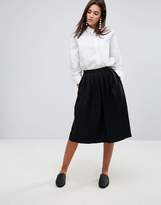 Thumbnail for your product : YMC Wool Blend Pleated Midi Skirt