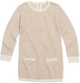 Thumbnail for your product : Chloé Shimmer Popcorn Knit Sweaterdress, Pink, Sizes 12A-14A