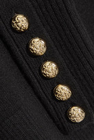 Thumbnail for your product : Burberry Button-detailed Cashmere Sweater - Black