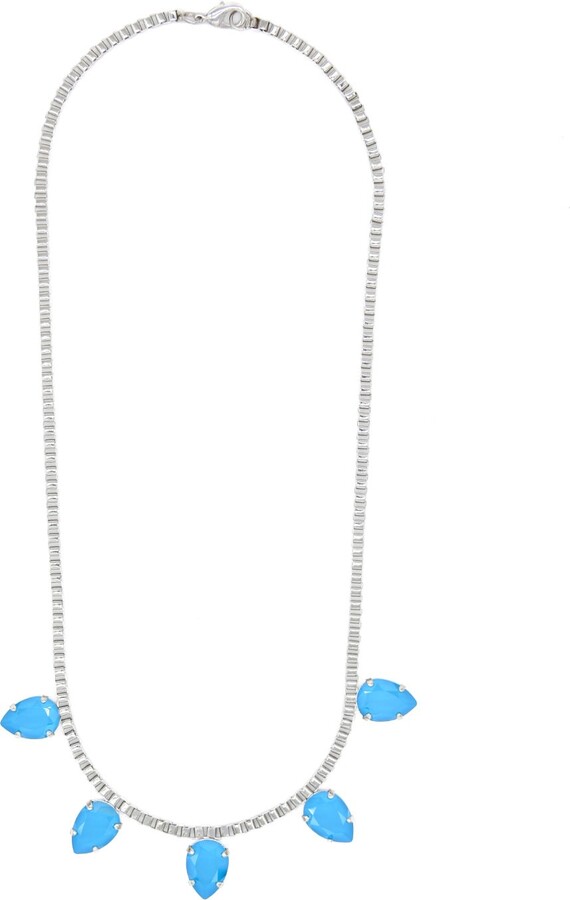 Rosaspina Firenze Five Drops Necklace In Azure Blue