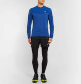 Thumbnail for your product : Salomon Fast Wing Hz Mesh-panelled Jersey Half-zip Top - Cobalt blue