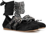 Thumbnail for your product : Miu Miu buckled ballerina shoes