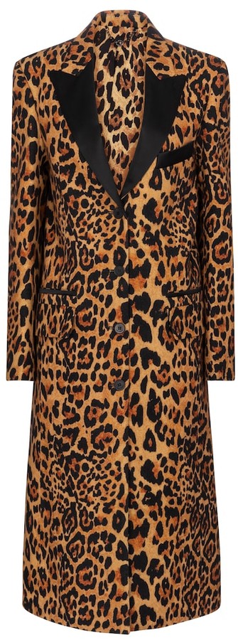 leopard print car coat