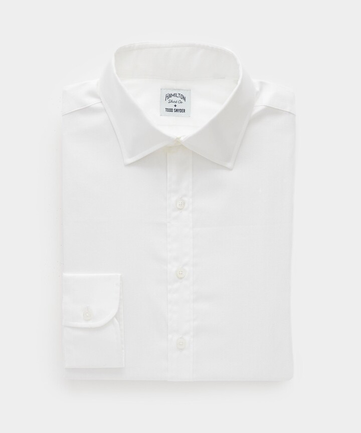 Hamilton + Todd Snyder Cotton Oxford Spread Collar Dress Shirt