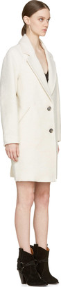 Etoile Isabel Marant Ecru Dante Collared Blanket Coat