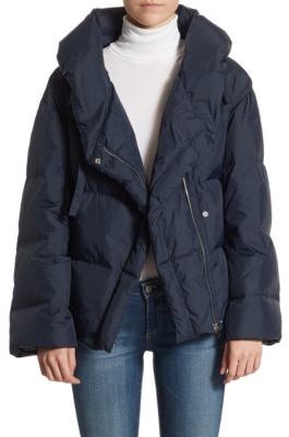 Theory Toralla Off-the-Shoulder Puffer Jacket