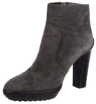 Tod's Suede Ankle Booties